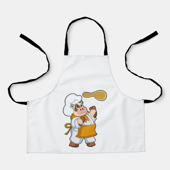 Delantal Vaca cocinada con tos (Anverso)