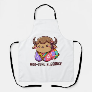 Delantal Vaca en elegancia en Tierras Altas