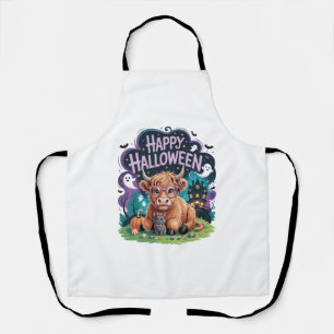 Delantal Vaca Highland Linda de Halloween (2)