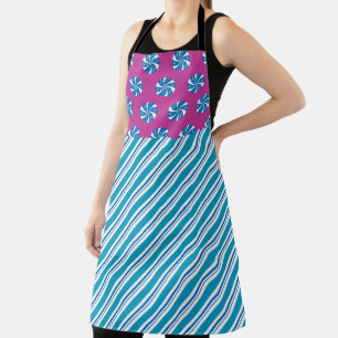 DELANTAL VACACIONES AZULES Y ROMPAS DE PEPPERMINT