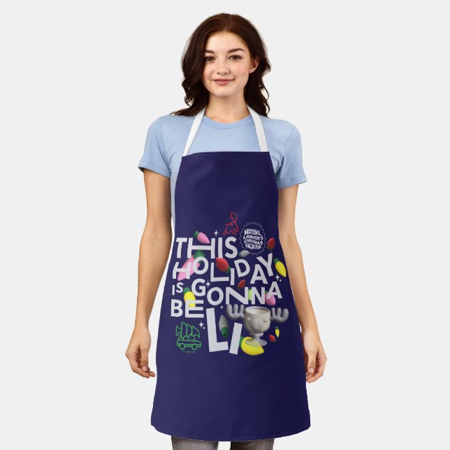 Delantal Vacaciones de navidades | Esta festividad va a est (Gastado)