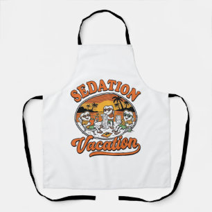 Delantal Vacaciones de Sedación Diseño de Camiseta de Humor