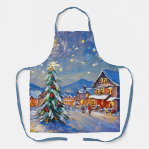 Delantal Vacaciones en Winter Village