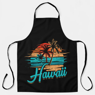 Delantal Vacaciones Tropicales en las Islas Hawaianas