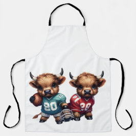 Delantal Vacas de la región montañosa y fútbol