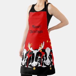 Delantal Vacas navidades