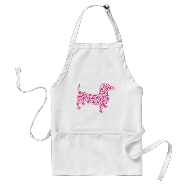 Delantal Valentine Hearts Dachshund (Frente)