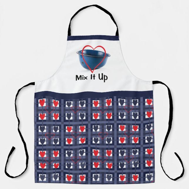 Delantal Valentine Print Apron (Anverso)