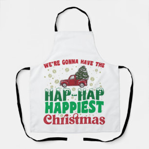 Delantal Vamos a tener la Navidad más feliz, la más feliz,