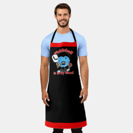 Delantal Vampiro de Halloween - La pelota de pellebol está 