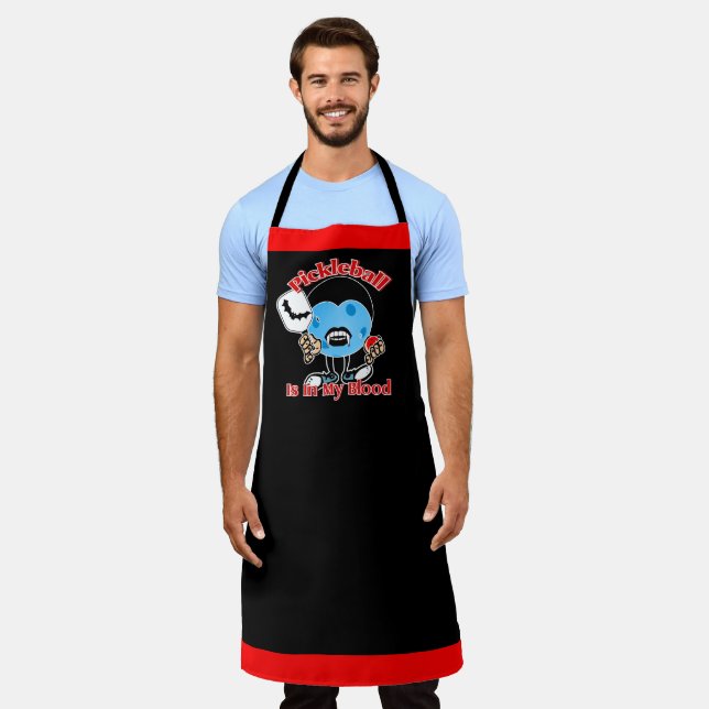 Delantal Vampiro de Halloween - La pelota de pellebol está  (Gastado)