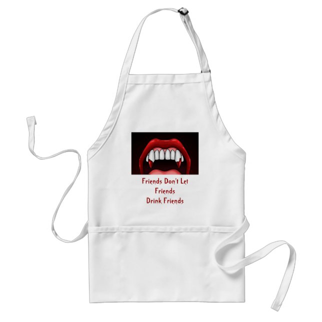 Delantal Vampiro Halloween Teeth (Frente)