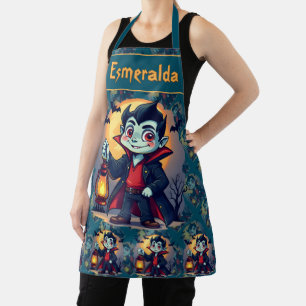 Delantal Vampiro Lindo con Linterna Kawaii Halloween