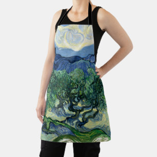 Delantal Van Gogh El Paisaje de los Olivos Pintura
