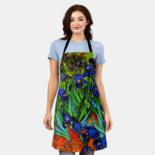 Delantal Van Gogh - Irises, 1889, (Gastado)
