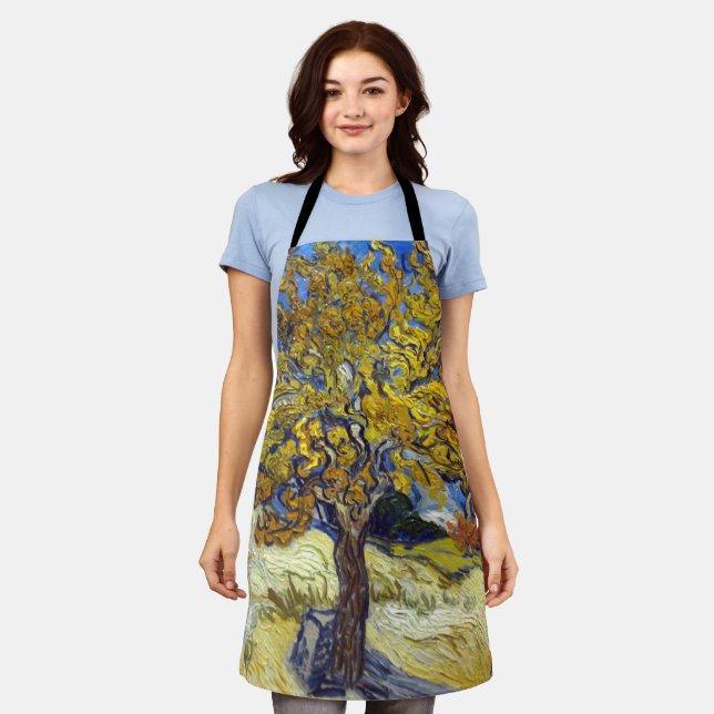 Delantal Van Gogh Mulberry Tree Masterpiece Art (Gastado)