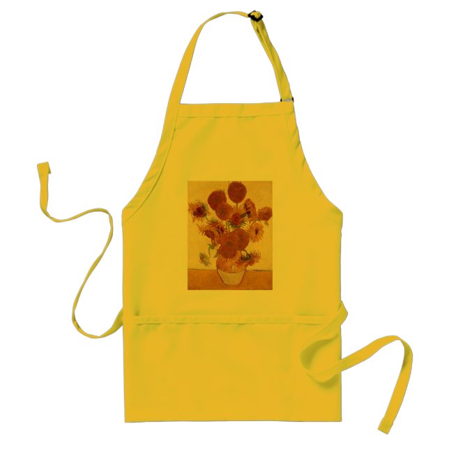 Delantal Van Gogh Sunflowers (F454) Bella Artes Vintage (Frente)