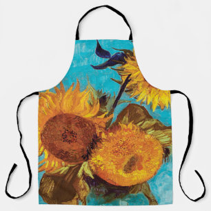 Delantal Van Gogh - Tres Girasoles En Un Jarrón - Arte Fino