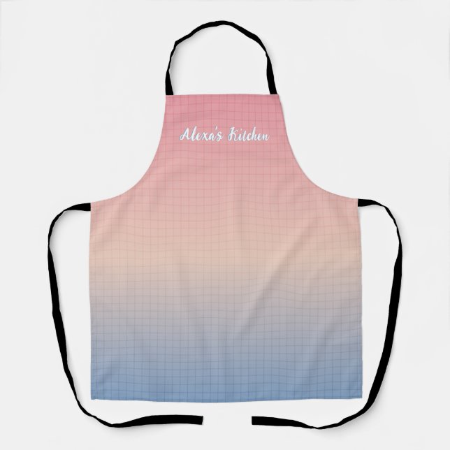 Delantal Vaporwave personalizado (Anverso)