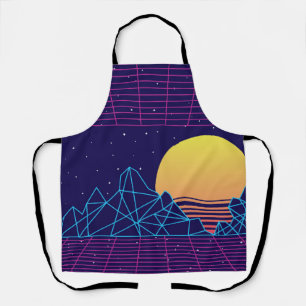 Delantal Vaporwave Sunset