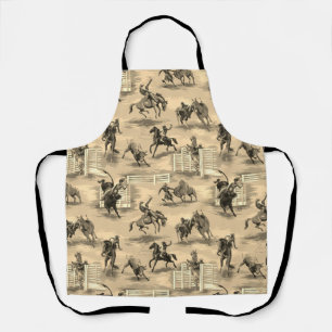 Delantal Vaquero de Rodeo Occidental Retro Vintage