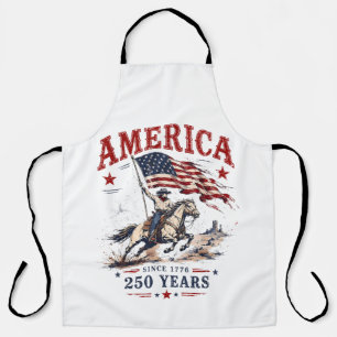 Delantal Vaquero Patriótico 250 Años América 1776 2026