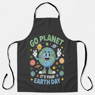 Delantal Ve planeta es tu día de la Tierra