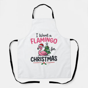 Delantal Vector de cita de Navidad de flamenco