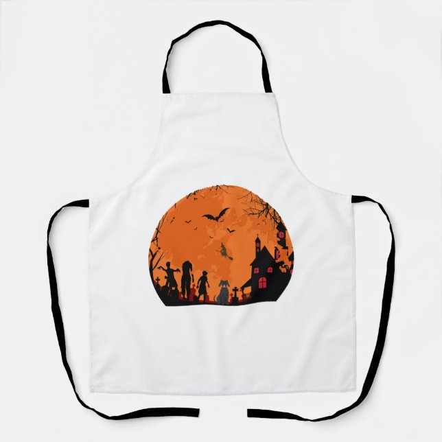 Delantal vector de halloween (Anverso)