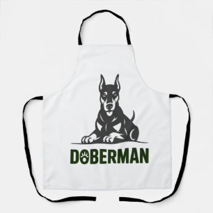 Delantal Vector perro Doberman 2 Colores