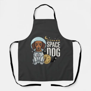 Delantal Vector perro espacial astronauta Dachshund