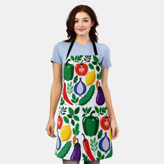 Delantal Vegetable pattern (Gastado)