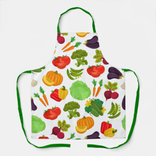 Delantal Vegetales Patrón Vegetal sin costura