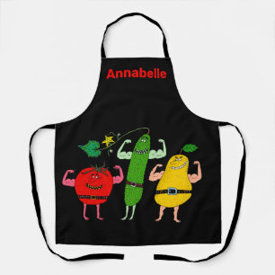 Delantal Vegetarianos Verduras Rock Personaliza