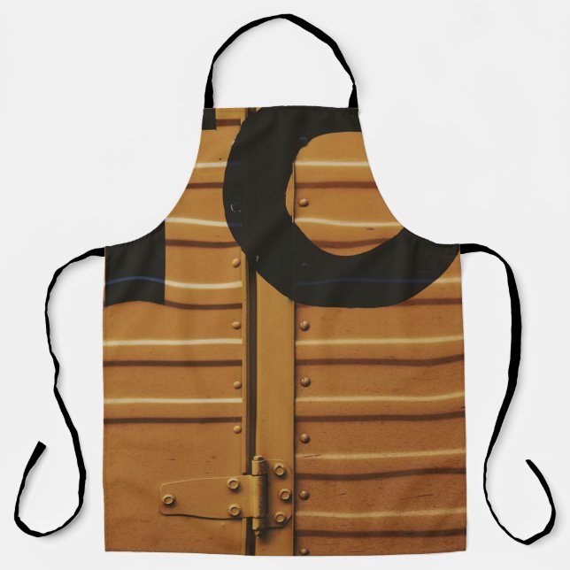 Delantal Vehículo de transporte de carga amarillo (Anverso)