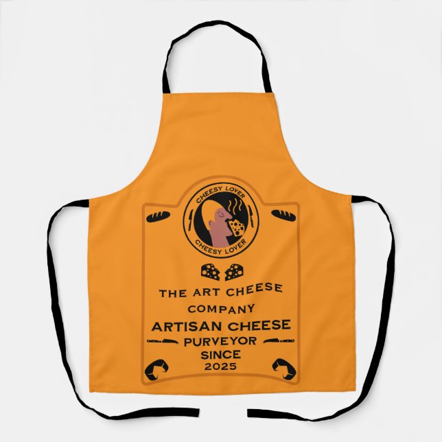 Delantal Vendedor artesano de queso de granja (Anverso)