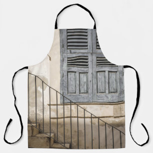 DELANTAL VENTANA DE MADERA GRIS