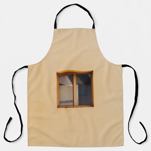 DELANTAL VENTANA DE VIDRIO DE MADERA MARRÓN (Anverso)