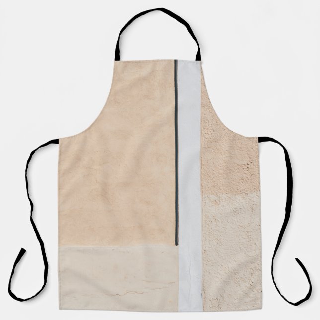 Delantal Ventanilla de vidrio enmarcada de madera blanca (Anverso)