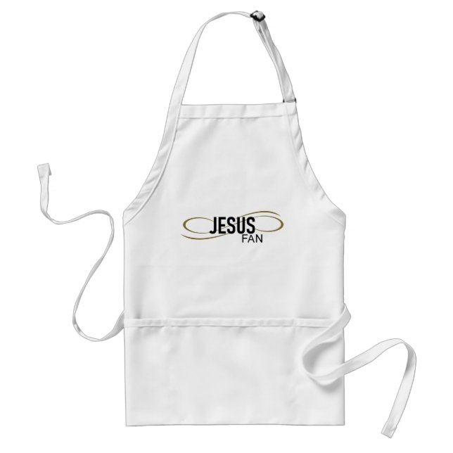 Delantal Ventilador De Jesús Con Apron De Cocina De Swirl (Frente)