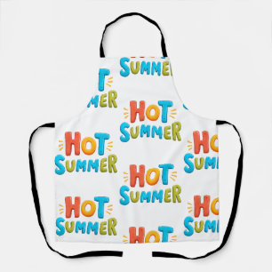 Delantal Verano caliente - Estampilla de temporada de veran
