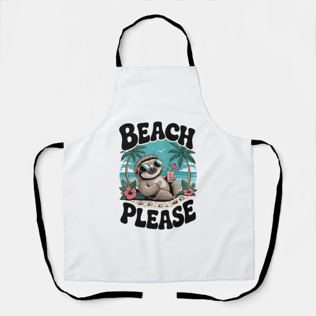 Delantal Verano Roatan Honduras Sloth (Anverso)