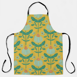 Delantal Verdant Whimsy Yellow