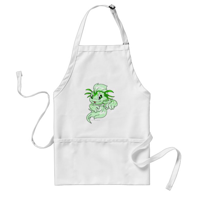 Delantal Verde de Koi (Frente)