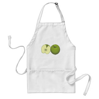 Delantal verde de las manzanas