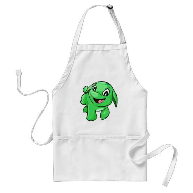 Delantal Verde de Poogle (Frente)