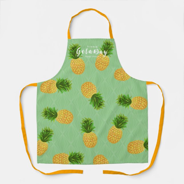 Delantal Verde piña (Anverso)