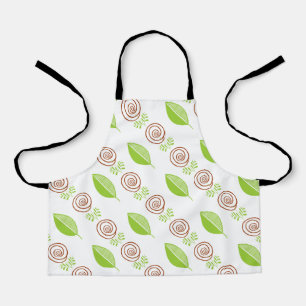 Delantal verde rosa