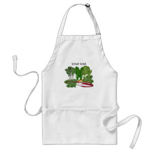 Delantal Verduras de los amantes del Veggie de los verdes