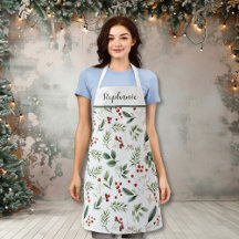 Verduras de Navidad Personalizadas y Bayas Rojas